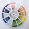 Carte de papier ronde de roue de couleur de colorant de palette d'accessoires de tatouage de mélange